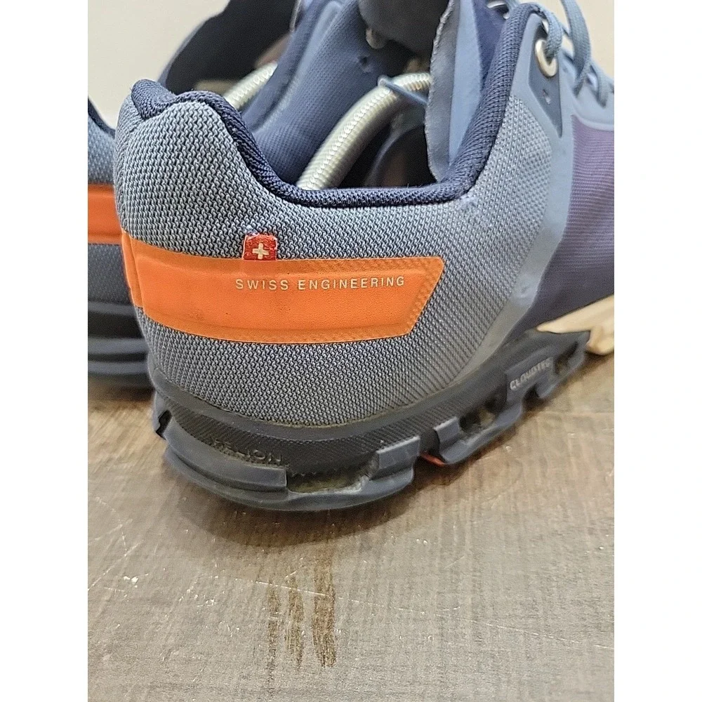 On Cloud Flow Shoes Mens 12 Blue Orange Running Gorpcore Sneaker 35.99237